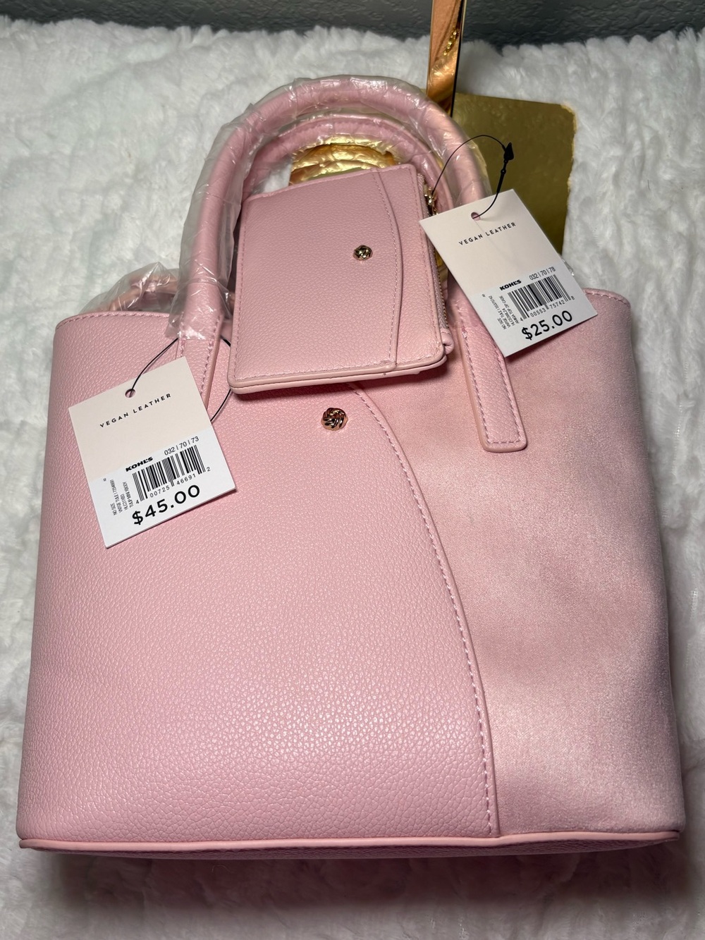 🩷 LC Lauren Conrad Pink Mini Crossbody Bag And Cardholder NWT